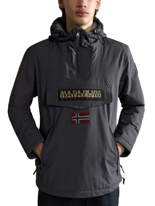 Rainforest pocket 2 dark grey solid