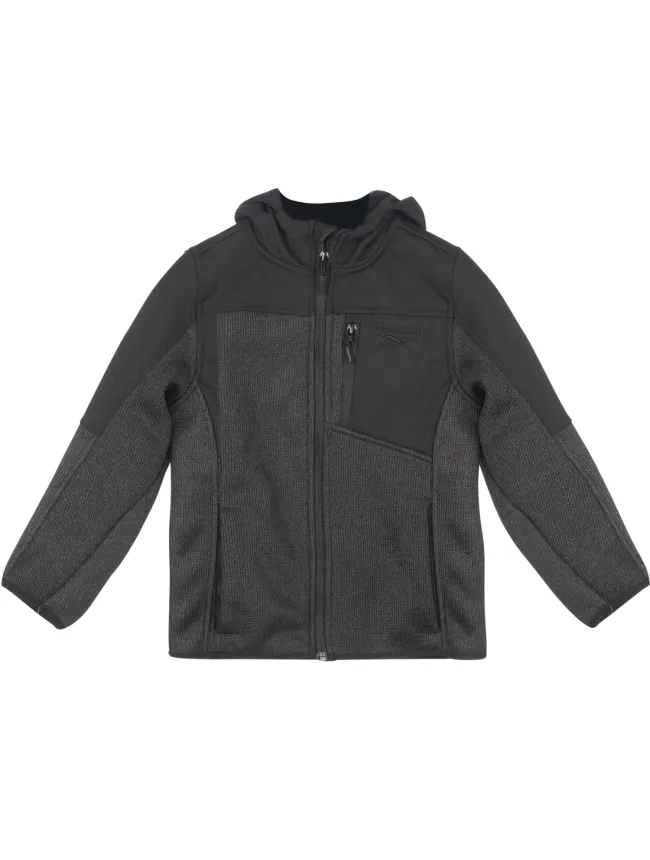 Reebok pletena jakna za decake, crna