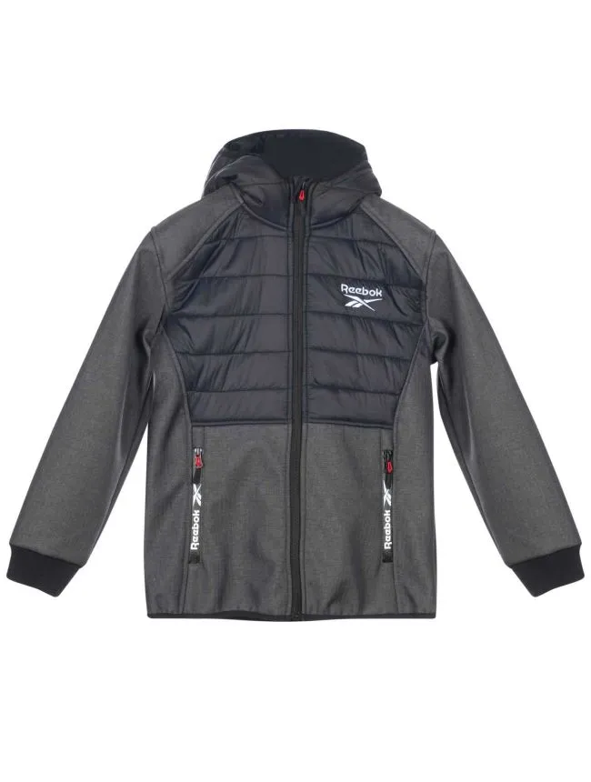 Reebok wind jakna za velike decake, tamno siva