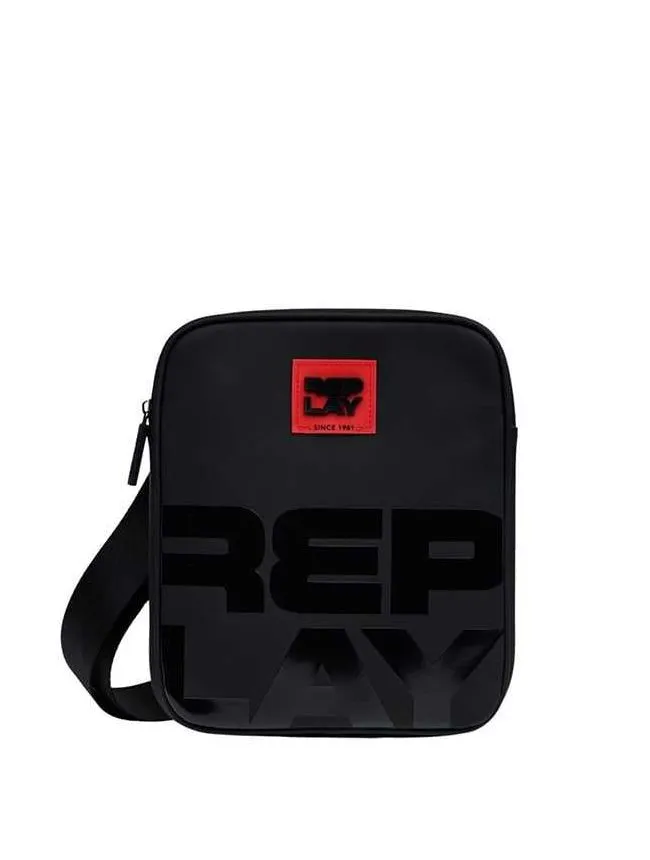 Replay - crna muška torbica