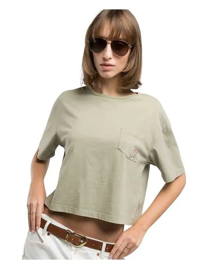 Replay - crop fit ženska majica