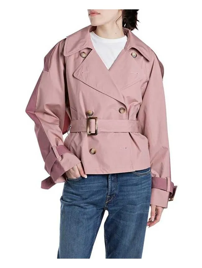 Replay - crop fit ženski trench mantil