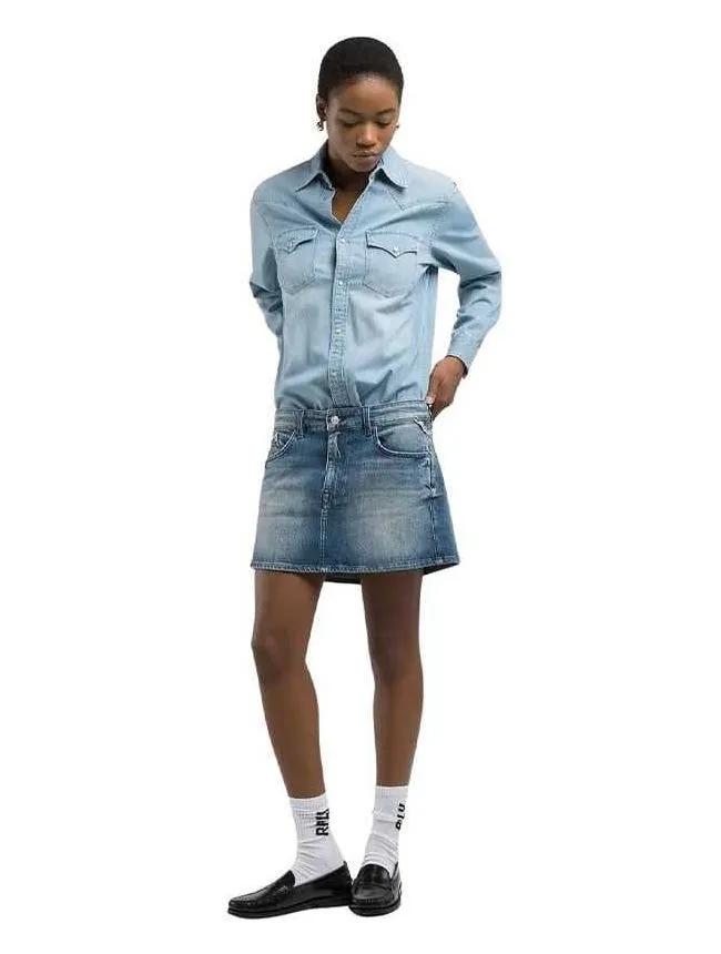 Replay - mix mini denim haljina