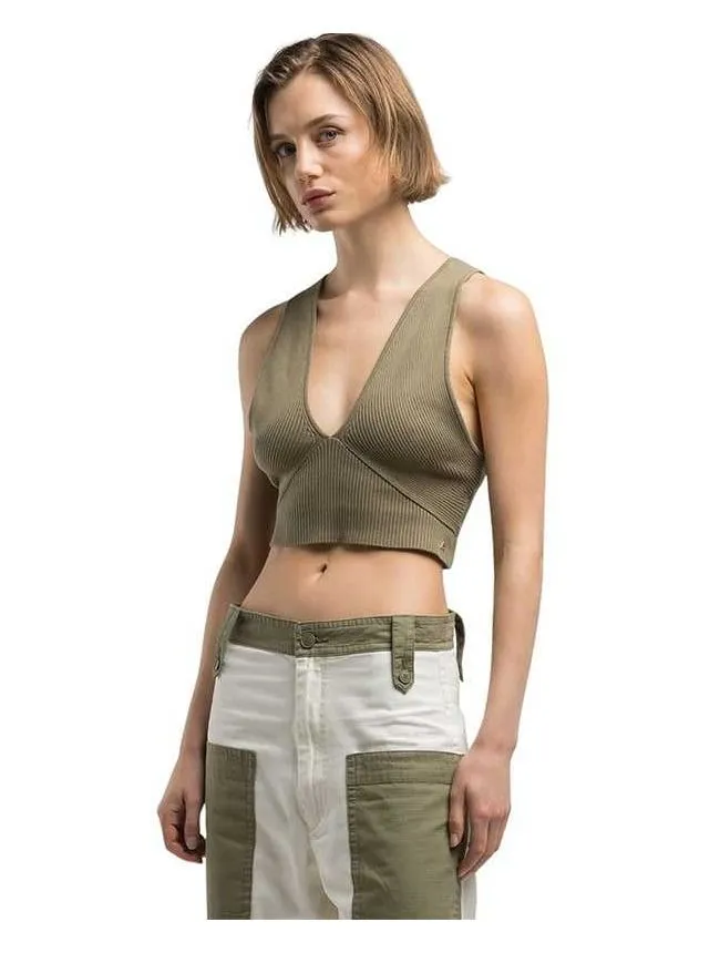 Replay - pleteni ženski crop top