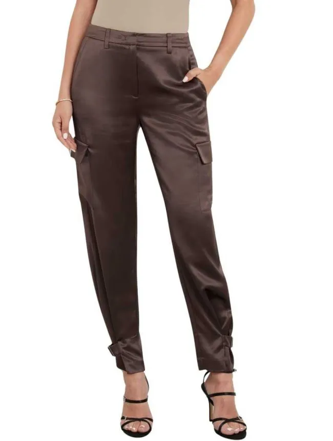 Satenske kargo pantalone