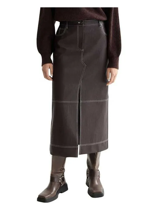 Scotch&soda - braon midi suknja