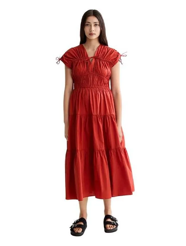 Scotch&soda - crvena midi haljina