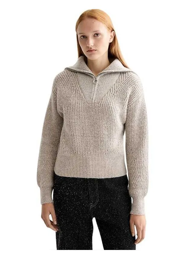 Scotch&soda - Ženski džemper sa kratkim zipom