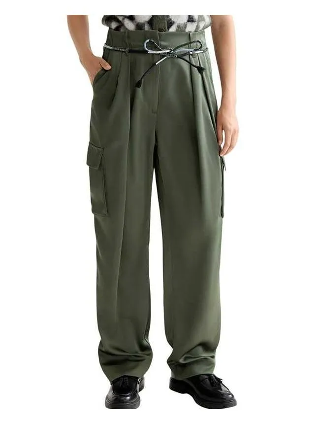 Scotch&soda - maslinaste ženske pantalone
