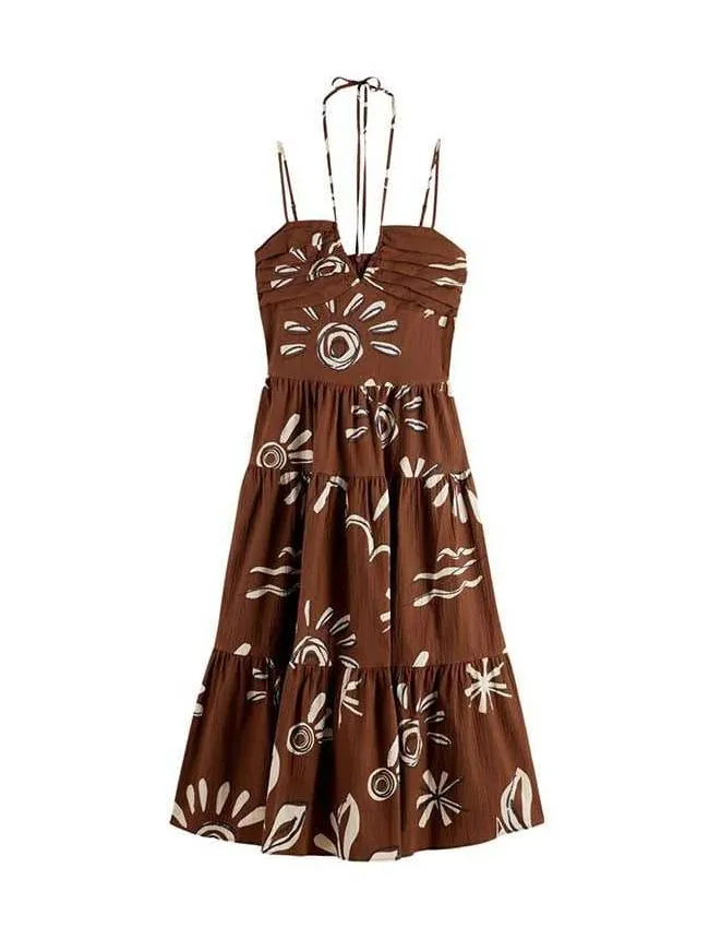Scotch&soda - maxi haljina sa printom