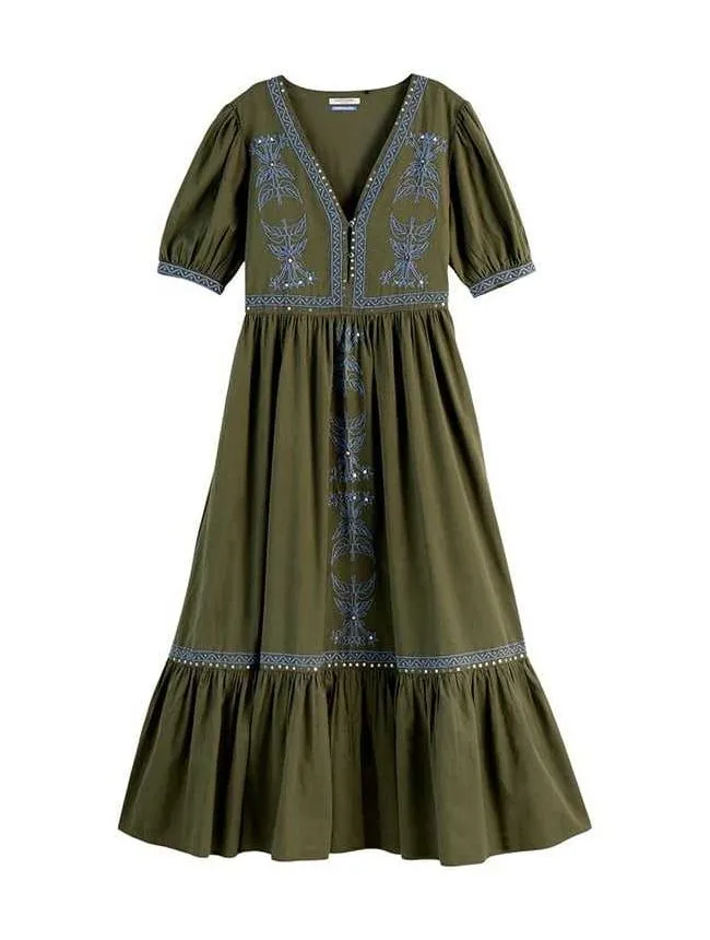Scotch&soda - maxi haljina sa vezom