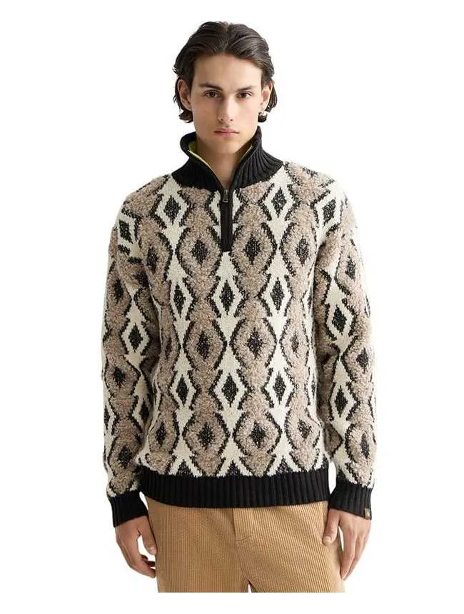 Scotch&soda - muški džemper sa kratkim zipom