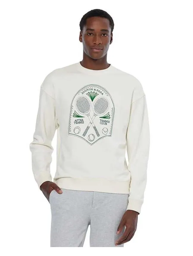 Scotch&soda - prljavo beli muški duks