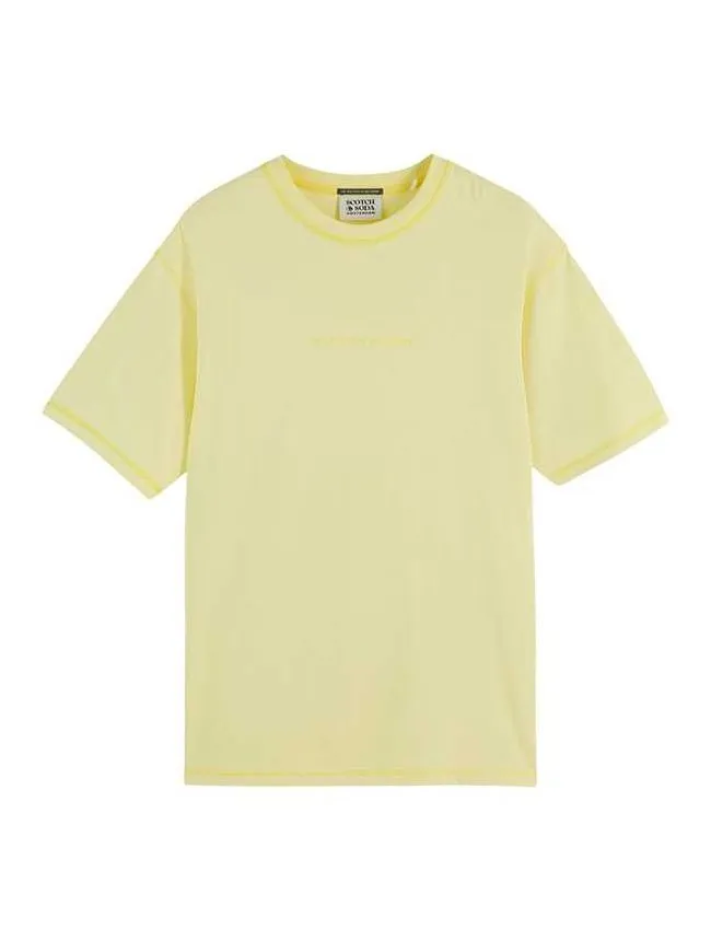 Scotch&soda - Žuta pamučna muška majica