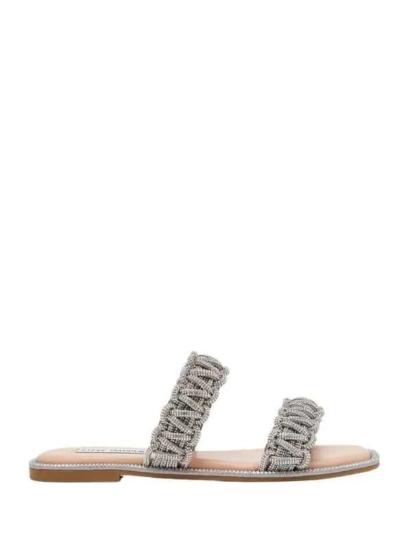 Steve madden - srebrne ženske papuče