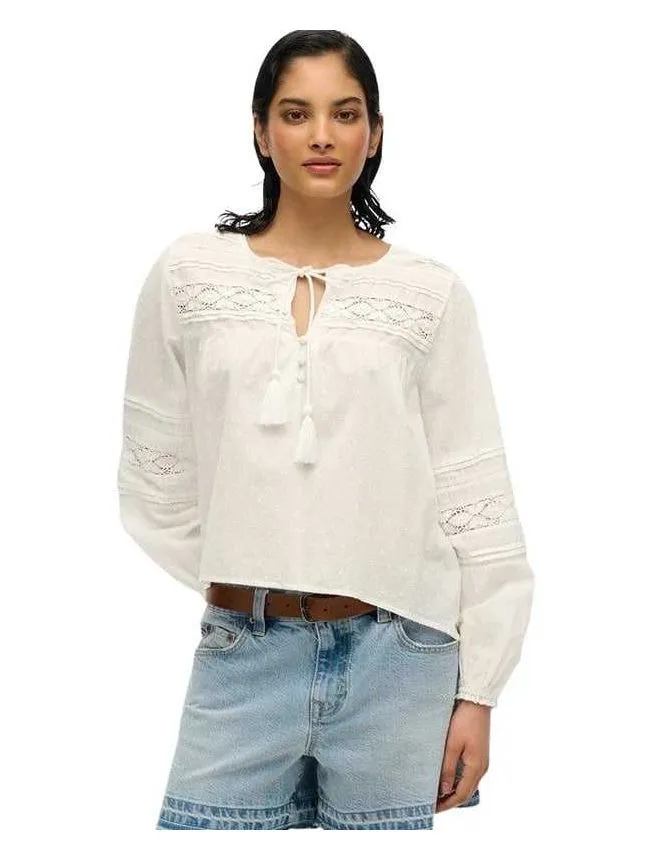 Superdry - bela ženska bluza