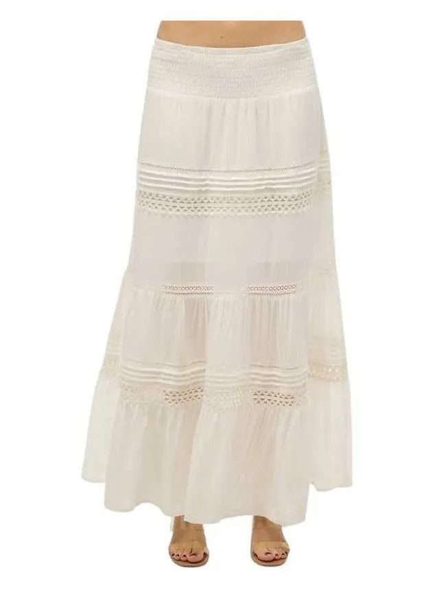 Superdry - bela maxi suknja