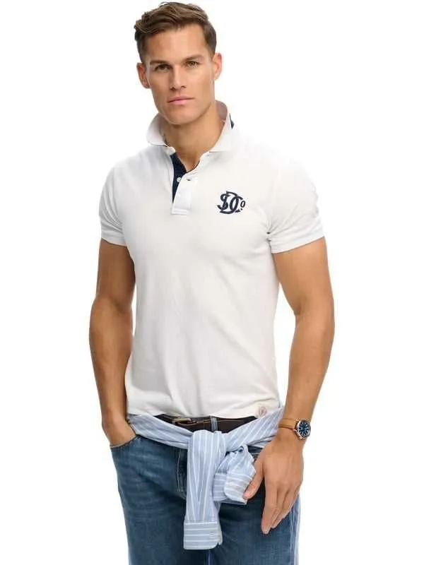 Superdry - bela muška polo majica