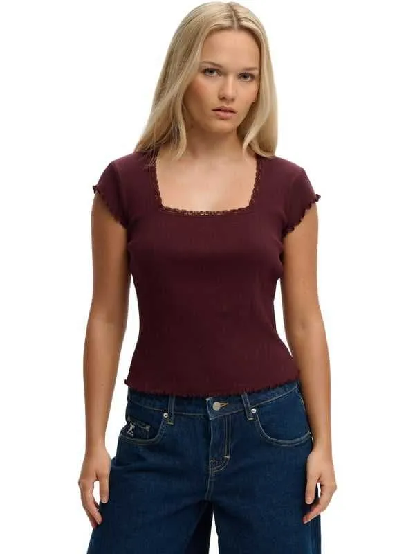 Superdry - bordo ženska majica