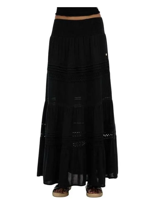 Superdry - crna maxi suknja