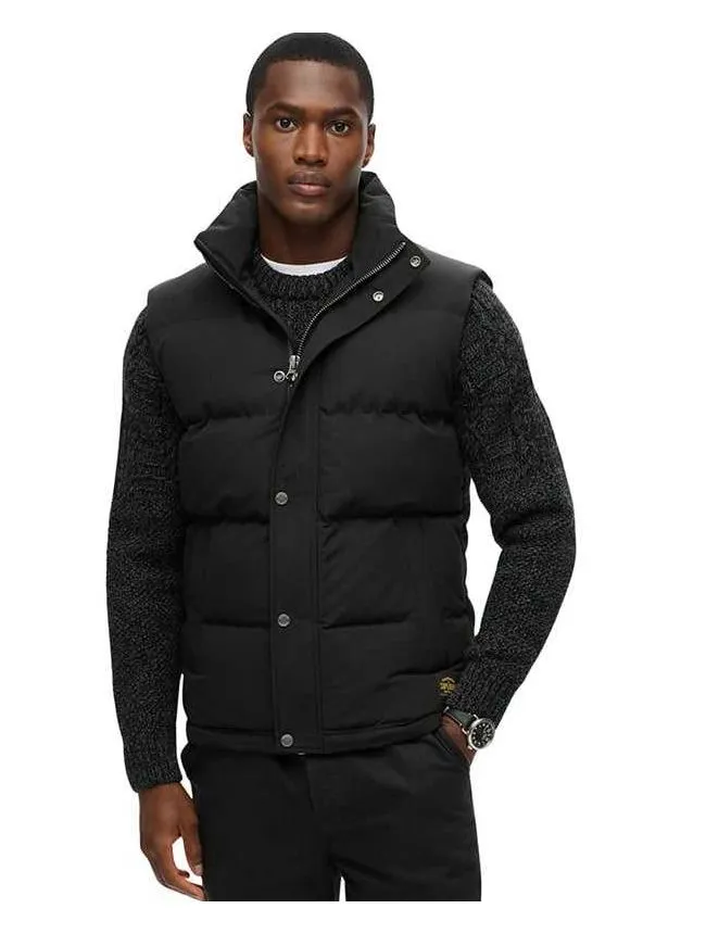 Superdry - crni muški prsluk