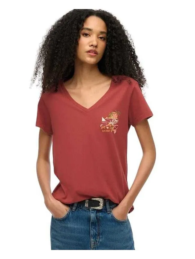 Superdry - Ženska majica sa v izrezom
