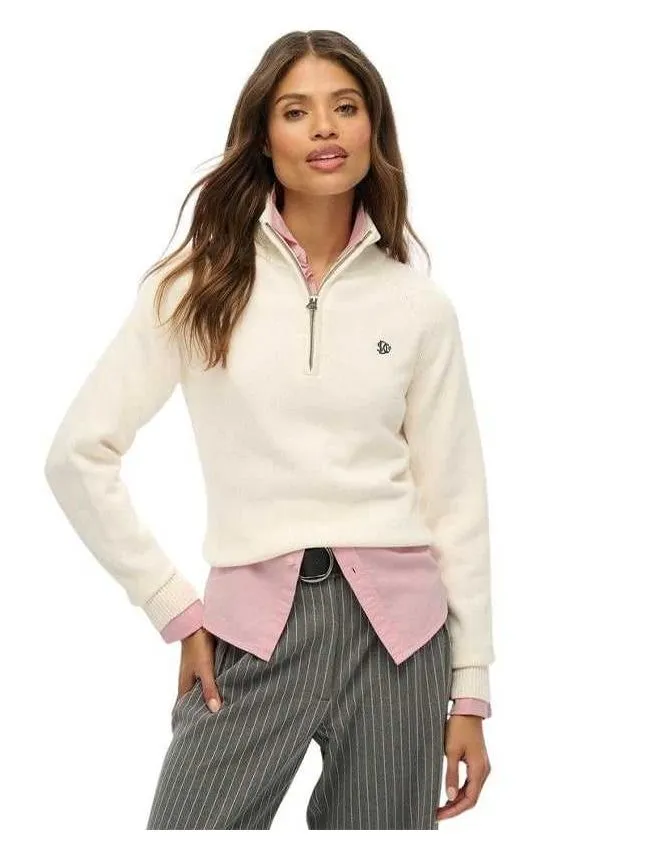 Superdry - Ženski džemper sa kratkim zipom