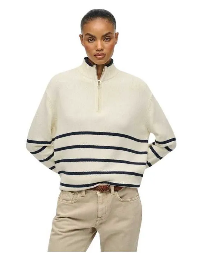 Superdry - Ženski džemper sa kratkim zipom