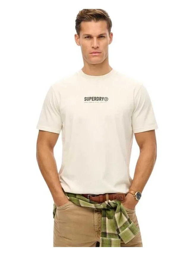 Superdry - krem-bela muška majica