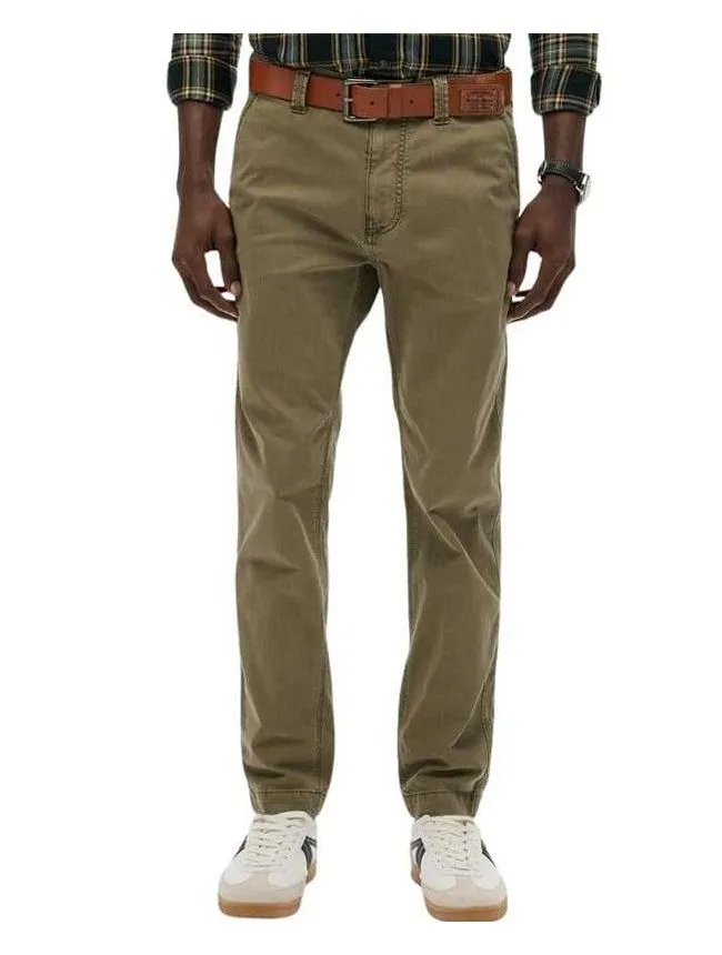 Superdry - maslinaste muške pantalone