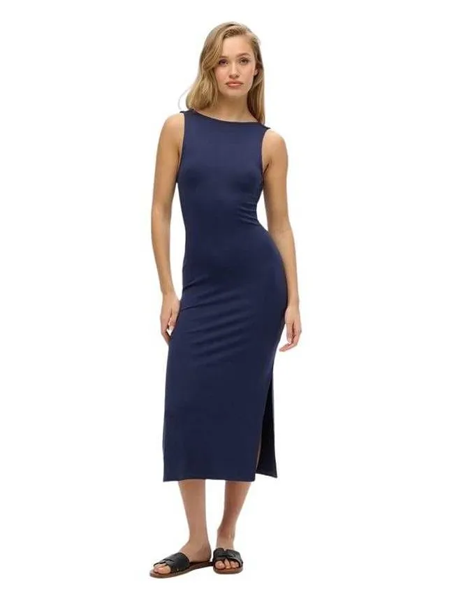Superdry - midi haljina sa otvorenim leđima