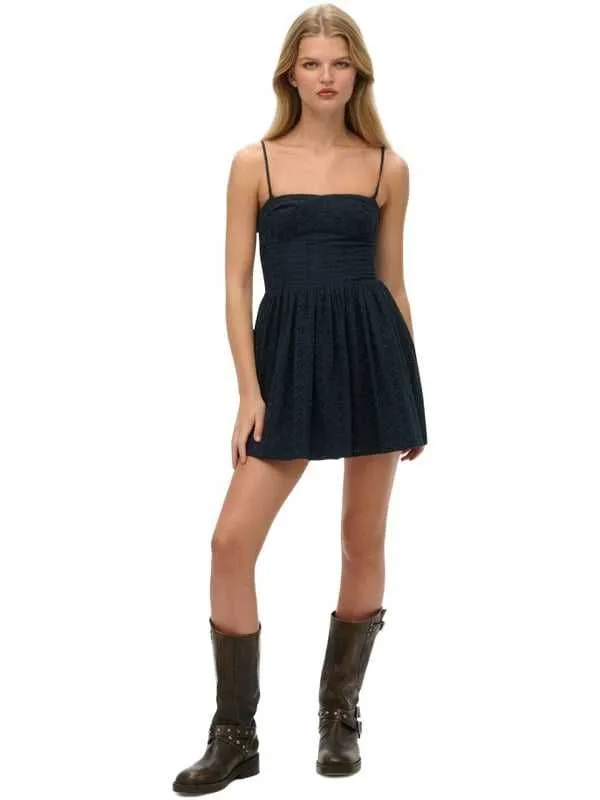 Superdry - pamučna mini haljina