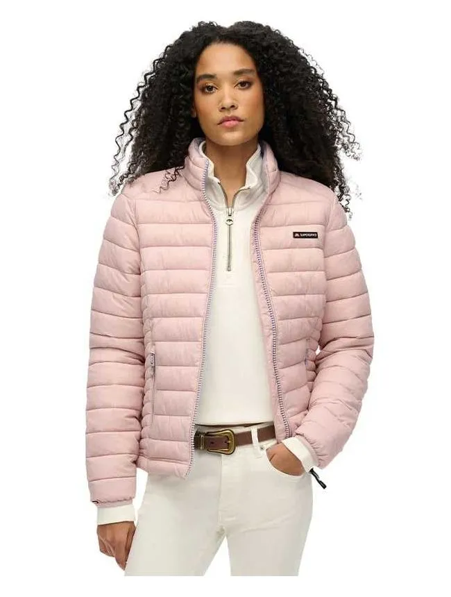 Superdry - prošivena roze ženska jakna