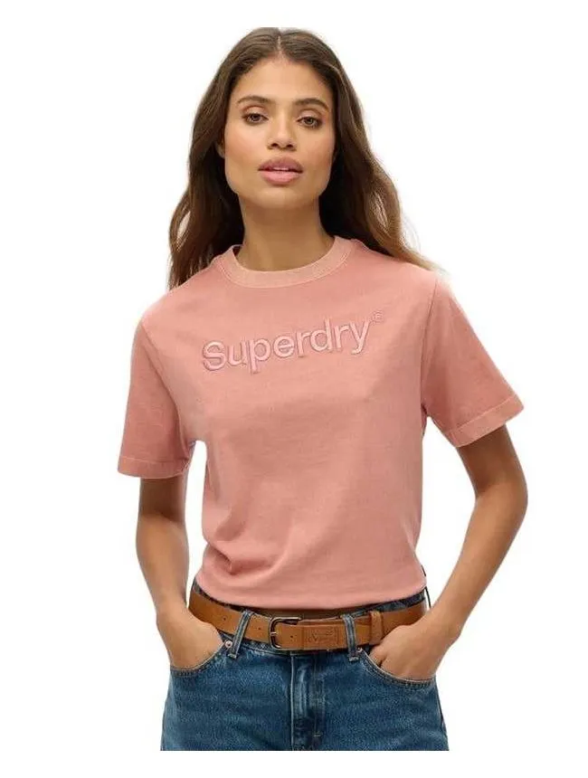 Superdry - puder roze ženska majica