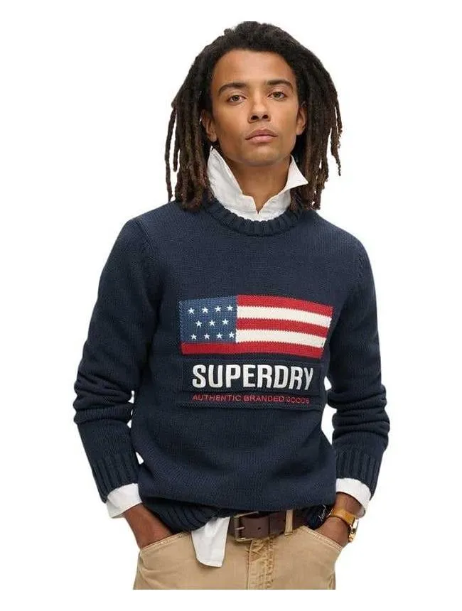 Superdry - teget muški džemper