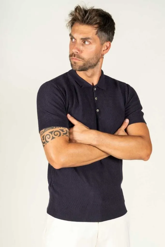 Takeshy kurosawa 83633 muška polo majica, teget