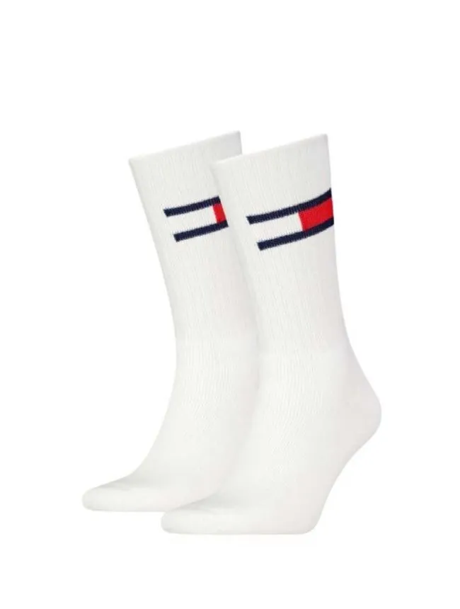 Tommy hilfiger - 2pack bele unisex čarape--