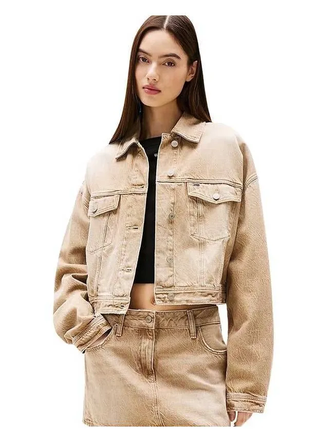 Tommy hilfiger - bež ženska jakna