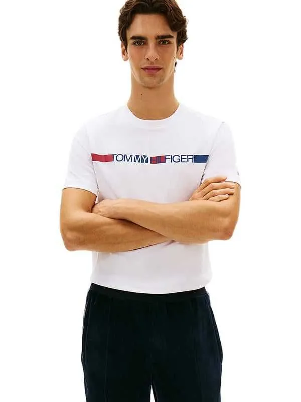 Tommy hilfiger - bela muška majica