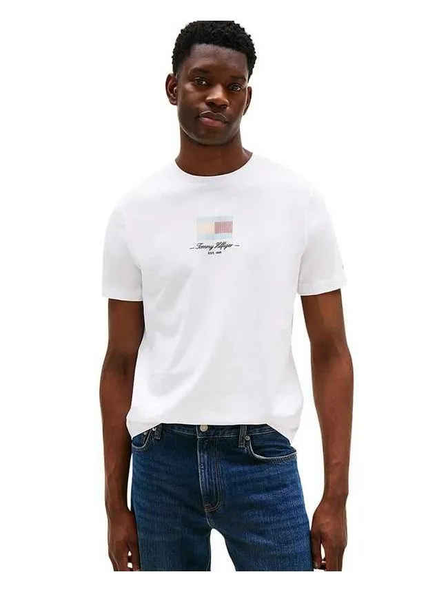 Tommy hilfiger - bela muška majica
