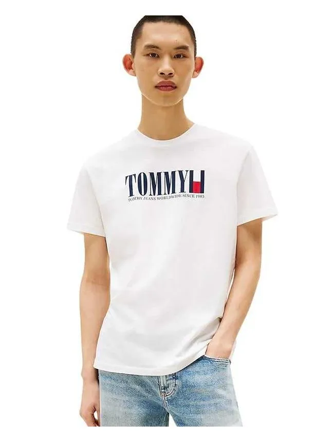 Tommy hilfiger - bela muška majica