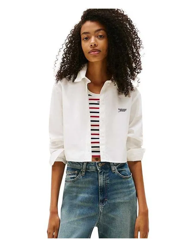 Tommy hilfiger - bela oversize ženska košulja