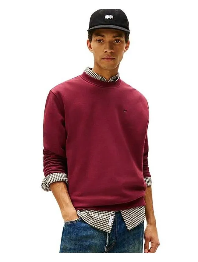 Tommy hilfiger - bordo muški duks