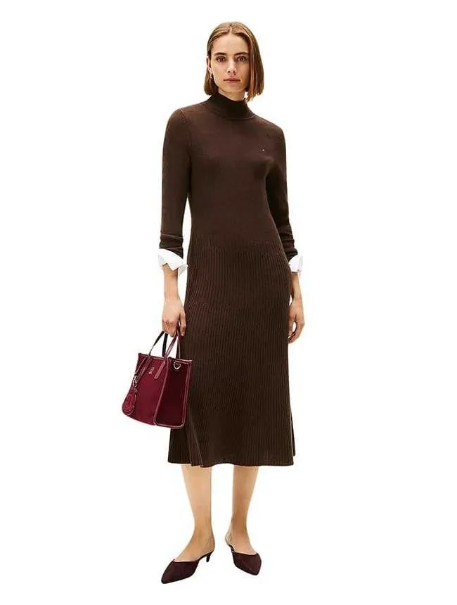 Tommy hilfiger - braon midi haljina