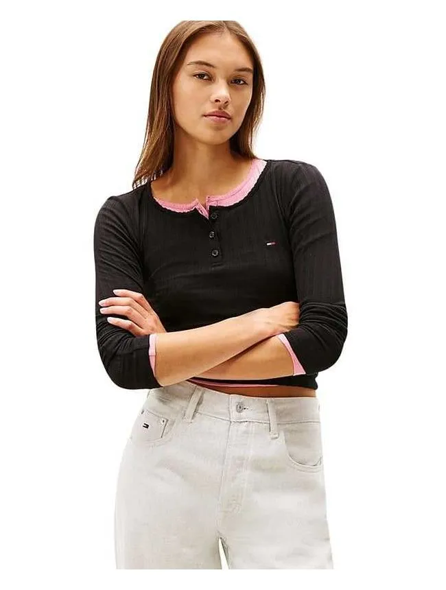 Tommy hilfiger – crna ženska majica