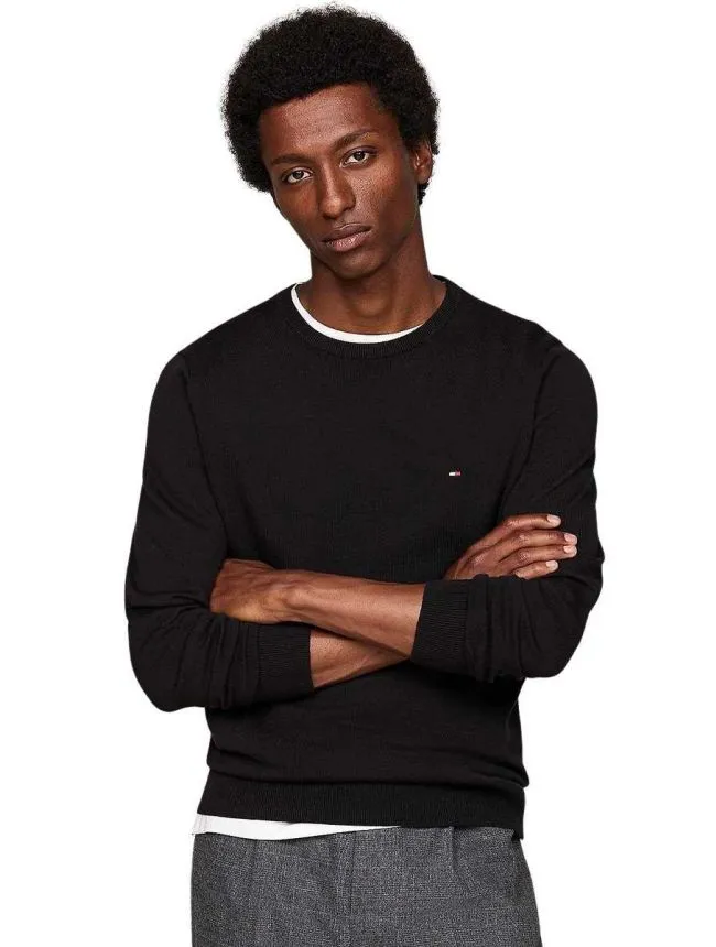 Tommy hilfiger - crni muški džemper