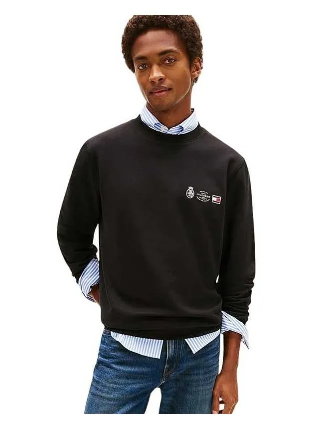 Tommy hilfiger - crni muški duks