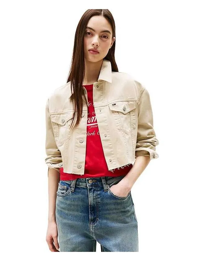 Tommy hilfiger - crop fit ženska jakna