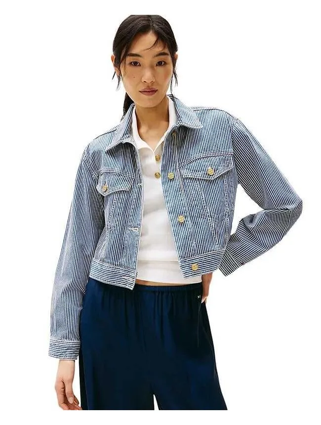 Tommy hilfiger - cropped ženska jakna