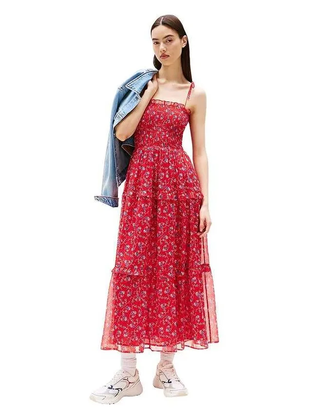 Tommy hilfiger - crvena maxi haljina